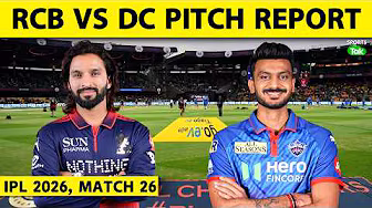 RCB vs DC, IPL 2026 PITCH REPORT: BENGALURU PITCH REPORT | TODAY MATCH PITCH REPORT | VIRAT | AXAR