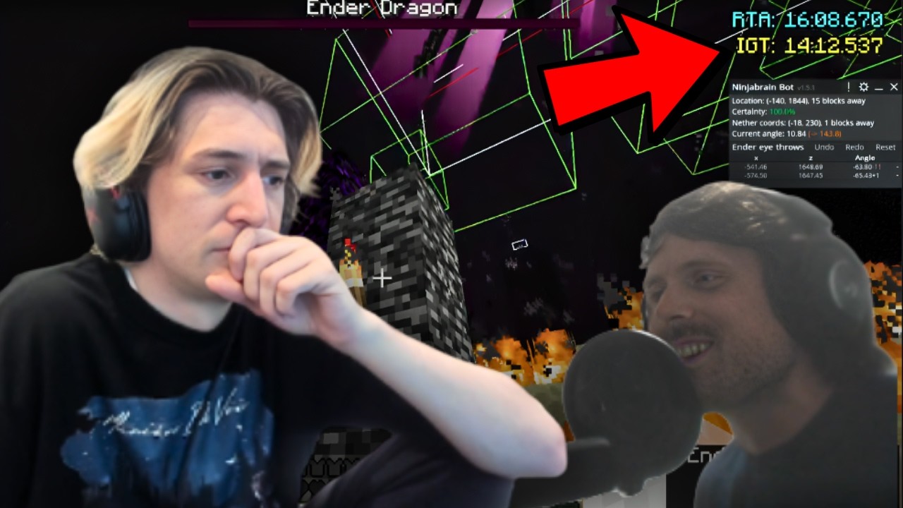 xQc BACK TO THE FREEZER Forsen's NEW RECORD background