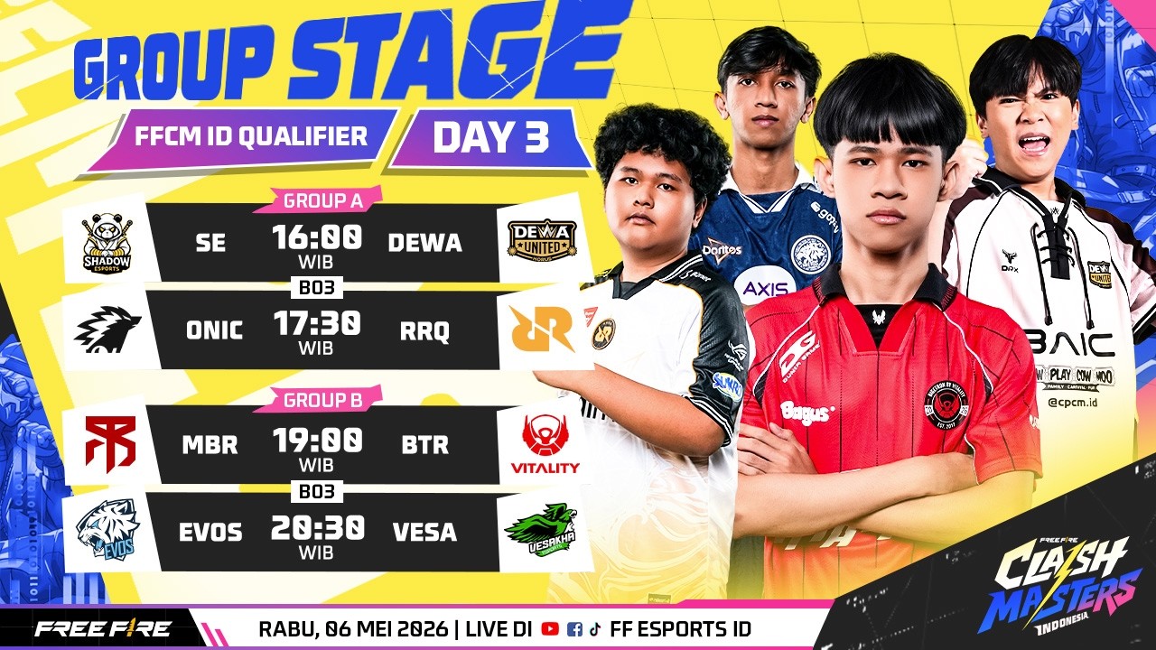 Free Fire Clash Master ID Qualifier 2026 Summer - Day 3