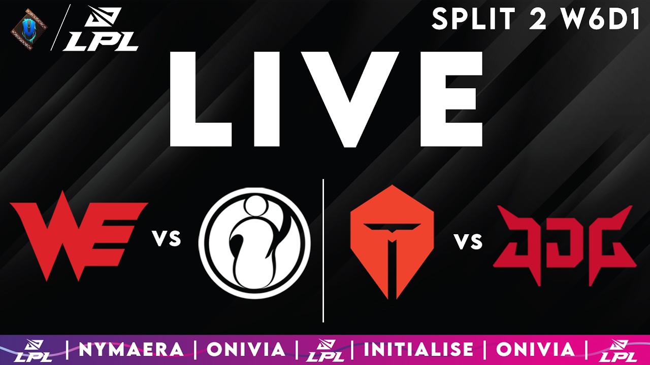 LPL 2026 Live Split 2 | LPL English with Nymaera & Initialise WE vs IG | TES vs JDG background