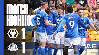 Mukiele Scores As 10-Man Lads Earn Point | Wolves 1 - 1 Sunderland AFC | Premier League Highlights