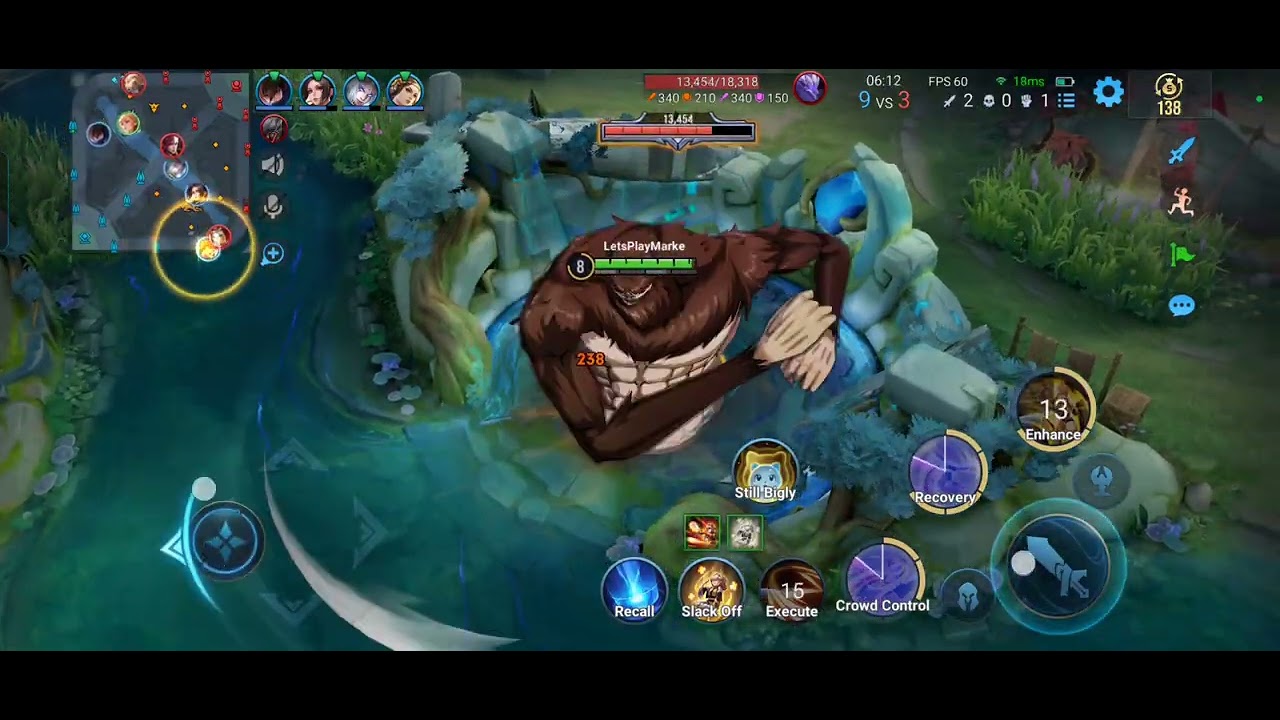 Mayene Tips and Calm Clashlaner Three Double Kill in just a minute-Honor Of Kings
