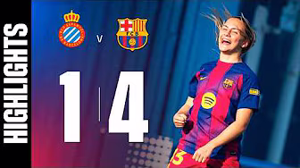 HIGHLIGHTS | ESPANYOL 1 vs 4 FC BARCELONA | CAMPEONES AGAIN! 🏆 | Liga F 🔵🔴