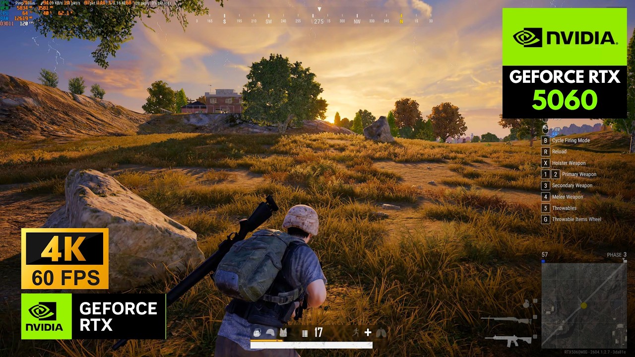 PUBG : RTX 5060 8GB ( 4K ULTRA GRAPHICS ) background