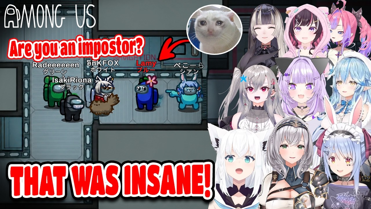 Hololive Girls’ Hilarious Reaction Compilation in Among Us Hololive【ENG SUB】