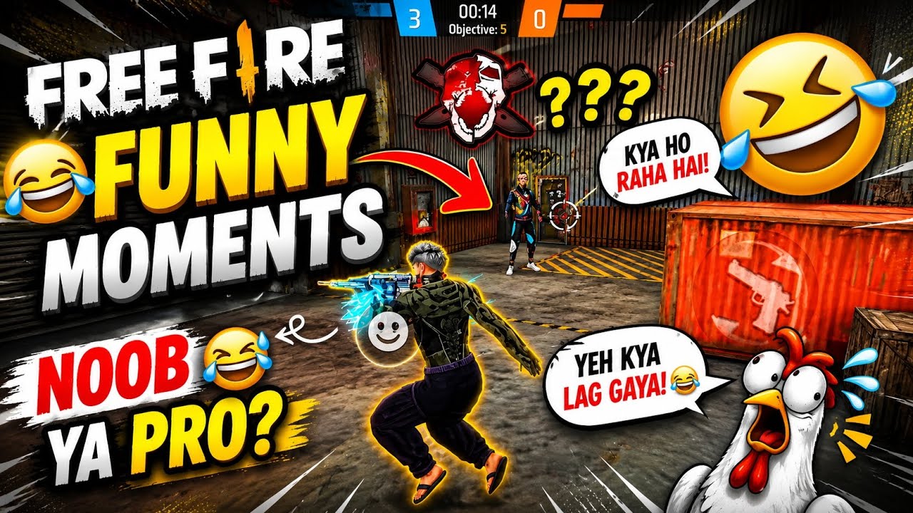 😂 Free Fire FUNNY Moments | Noob Ya Pro? 🤣 | Garena Free fire