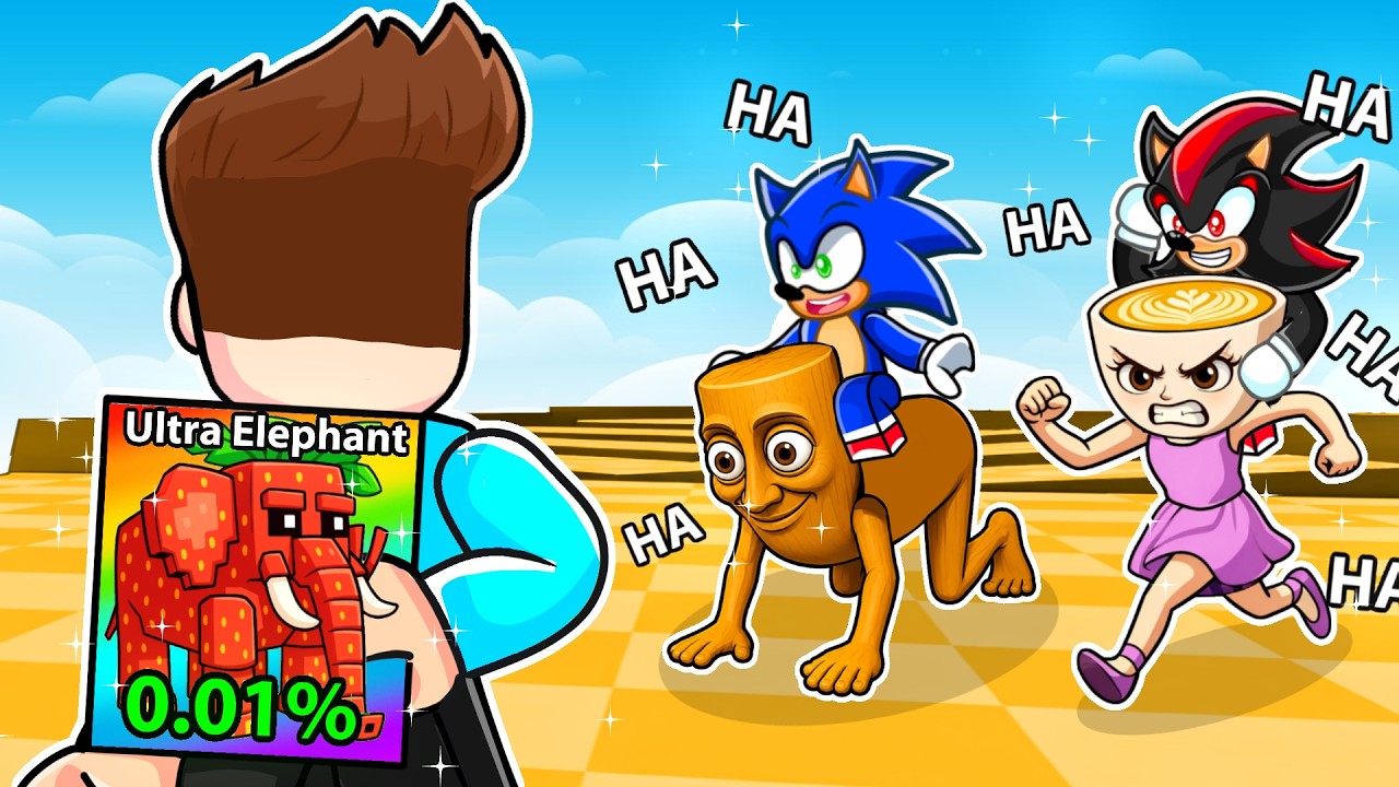 I PRETENDED TO BE A NOOB THEN USED OG STRAWBERRY ELEPHANT IN ROBLOX !!