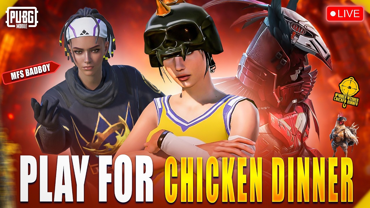 LIVE ๐ฅ Chicken Dinner Streak Challenge ๐ Intense Gameplay | PUBG Mobile