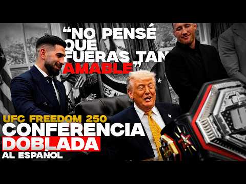 ILIA TOPURIA Y JUSTIN GAETHJE CON EL PRESIDENTE: "EL MAYOR EVENTO DEPORTIVO EN LA HISTORIA" | UFC