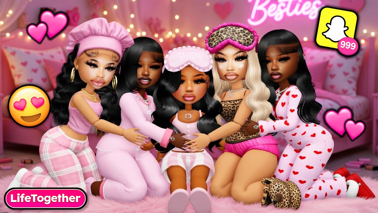 I SNUCK Into A REALISTIC BADDIE SLEEPOVER in LifeTogether RP! 😍 | Roblox background
