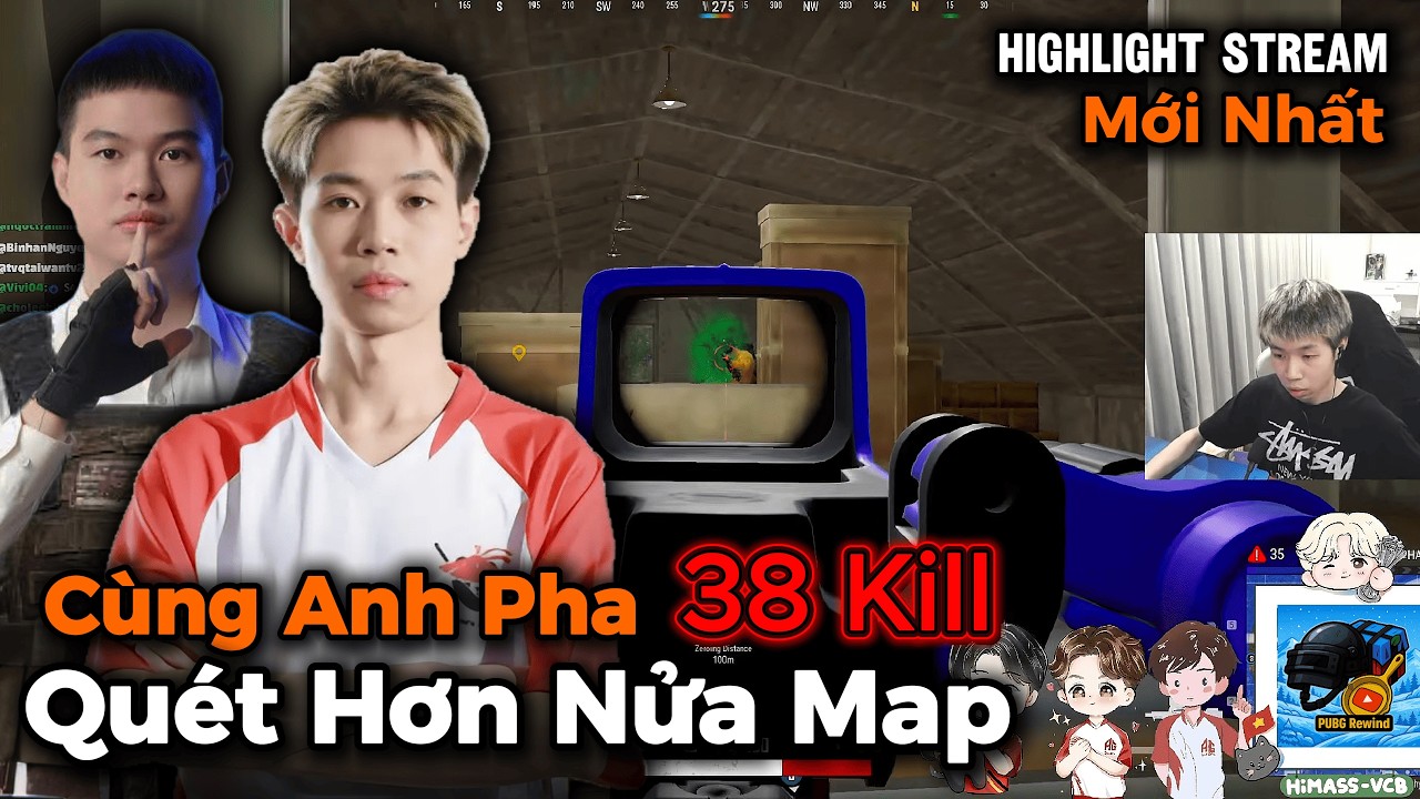 PUBG Himass, Anh Pha Làm 2 Trận "38 Mạng" Khi Có Sức Mạnh Của Đồng Tiền | Highlight Stream Mới Nhất.