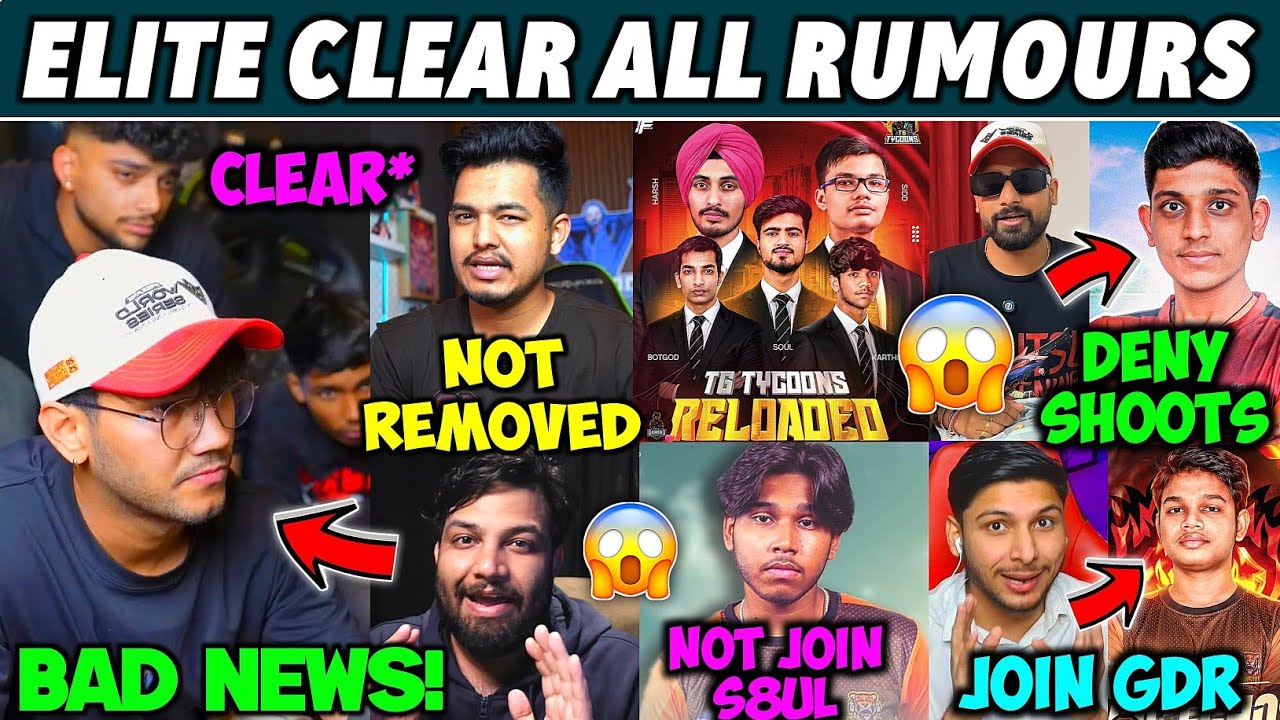 S8ul Elite BAD NEWS - Pahadi Gaming💔, TG Mafia Deny Garena Shoots😳, Ronith & Cropse News, TG Tycoon