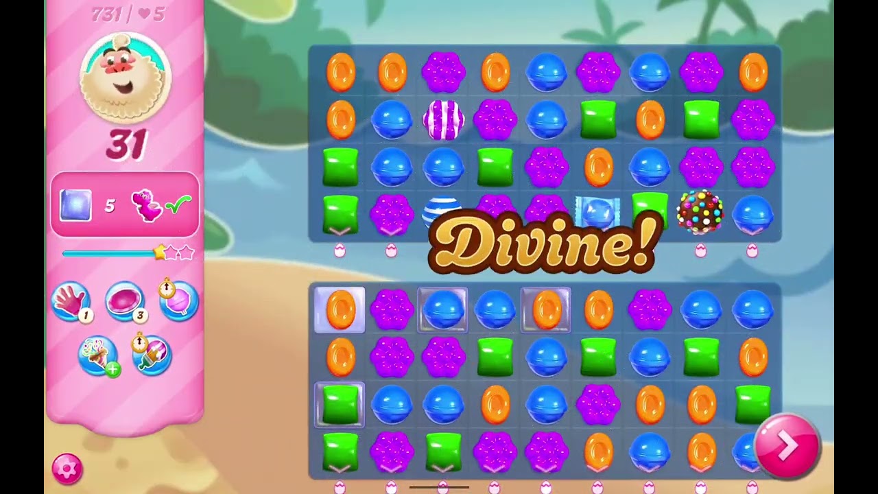 Candy Crush Saga Levels 728 To 734