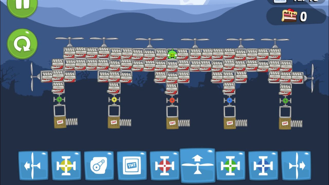 Bad Piggies - Pigs made an Ultimate Space Shooter background