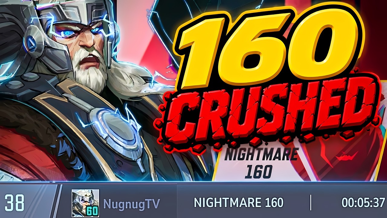 The RECORD SETTING Thor Build for Marvel Rivals Blood Hunt Nightmare 160