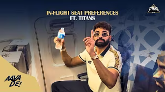 Titans' In-flight Seat Preferences | TATA IPL 2026 | Gujarat Titans