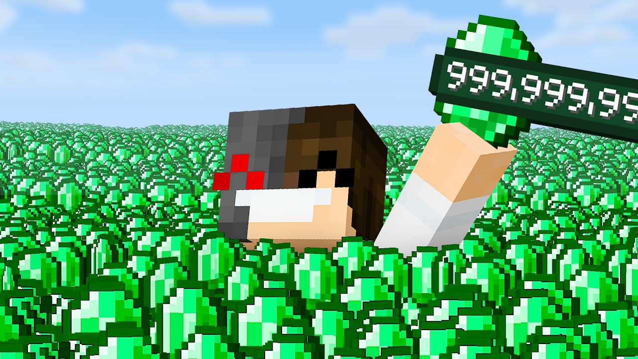 Minecraft, But Your Emeralds = Your Money!