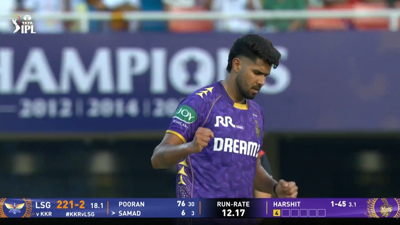 IPL 2025 M19: KKR vs LSG - Abdul Samad Wicket background