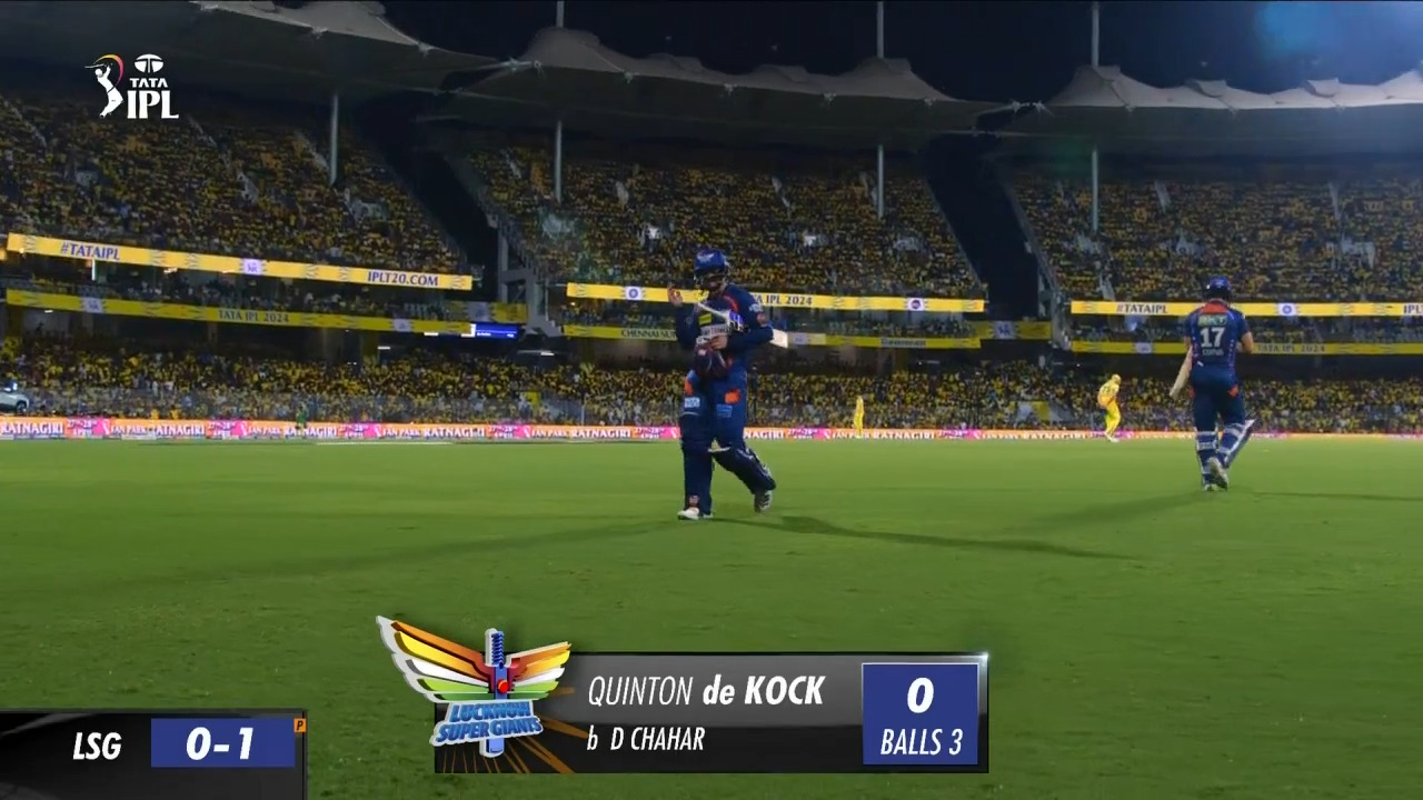 M39: CSK vs LSG – Quinton De Kock Wicket