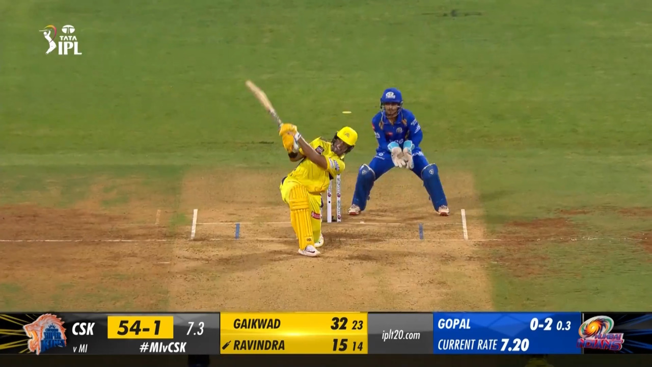 M29: MI vs CSK – Rachin Ravindra Six
