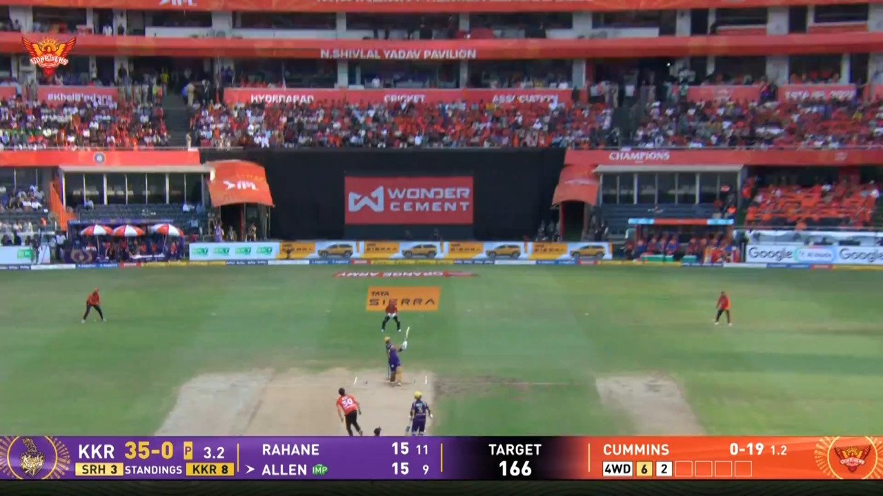IPL 2026 M45: SRH vs KKR - Finn Allen Six