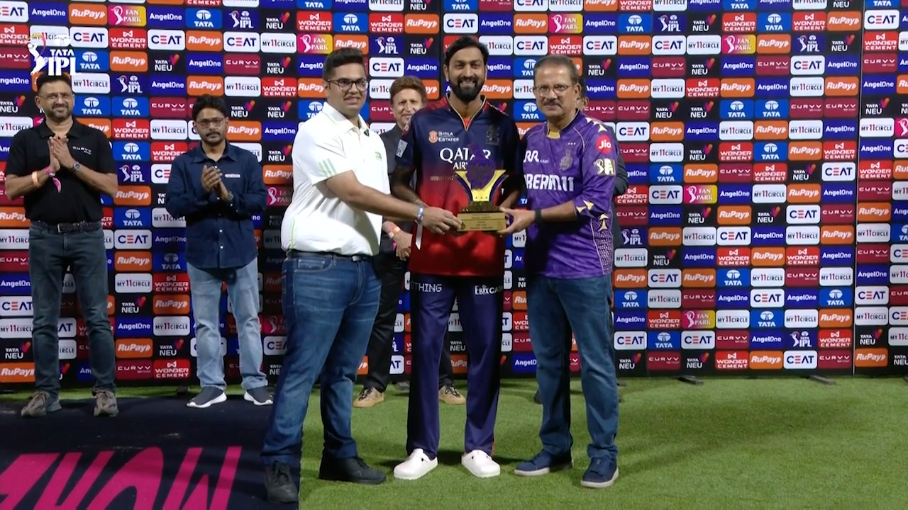 IPL 2025 M01: KKR vs RCB - Player of the Match - Krunal Pandya