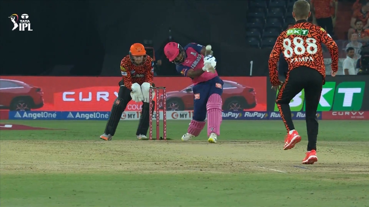 IPL 2025 M02: SRH vs RR - Sanju Samson Six