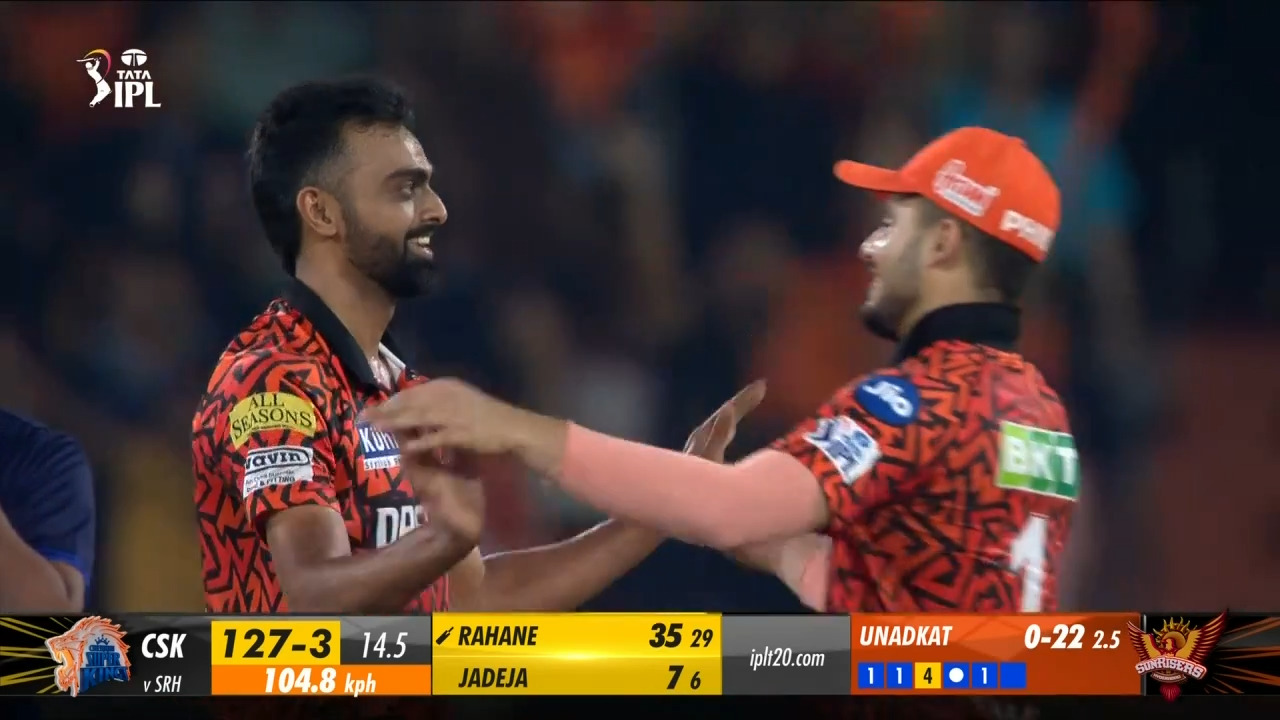 M18: SRH vs CSK – Fall of Wickets