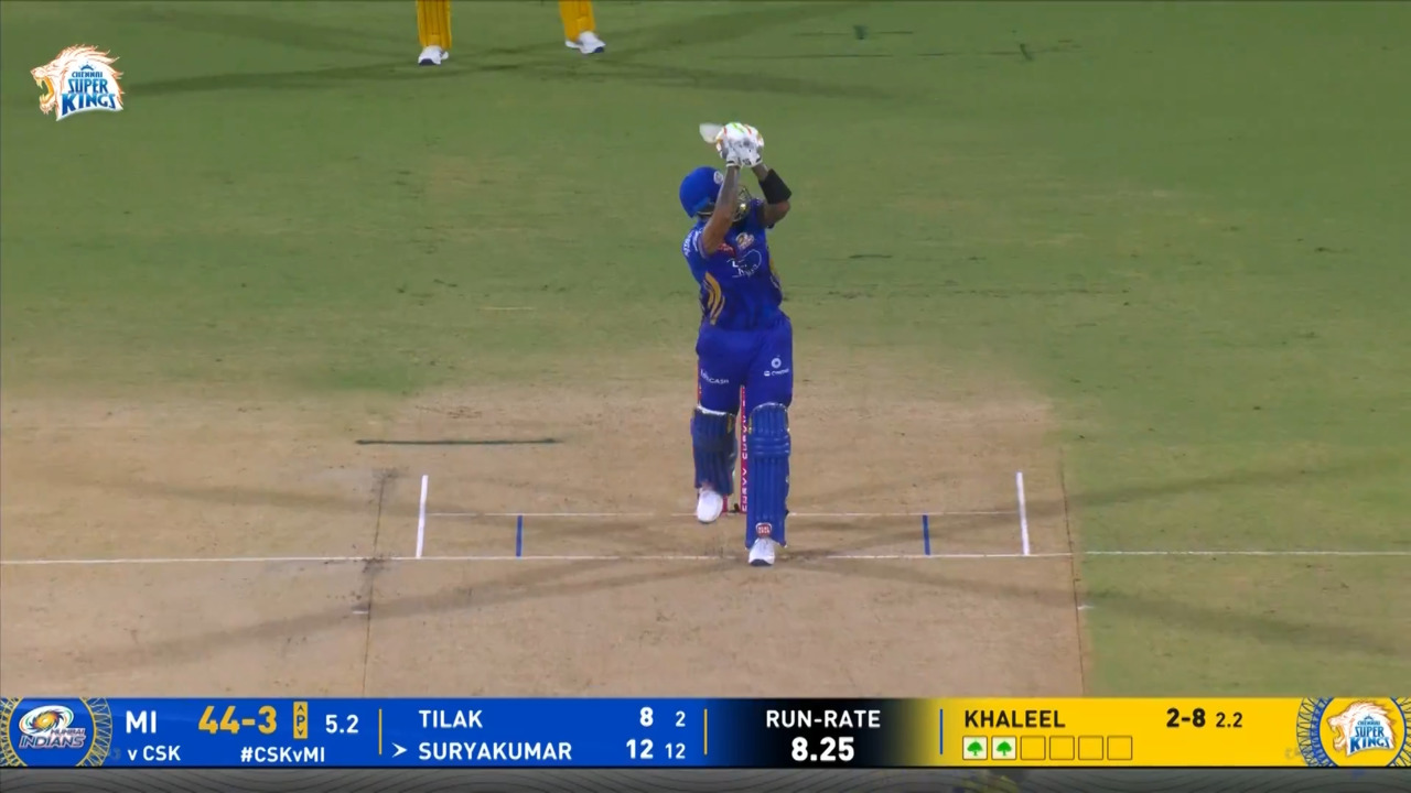IPL 2025 M03: CSK vs MI - Suryakumar Yadav Six