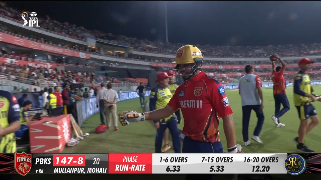 M27: PBKS vs RR – Ashutosh Sharma Wicket