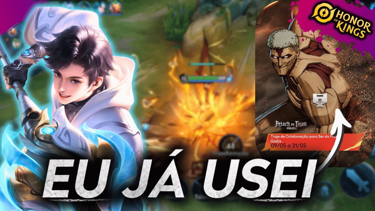 EU JÁ CONSEGUI USAR A SKIN: TITÃ BLINDADO(SER DO FLUXO TANK) | HONOR OF KINGS