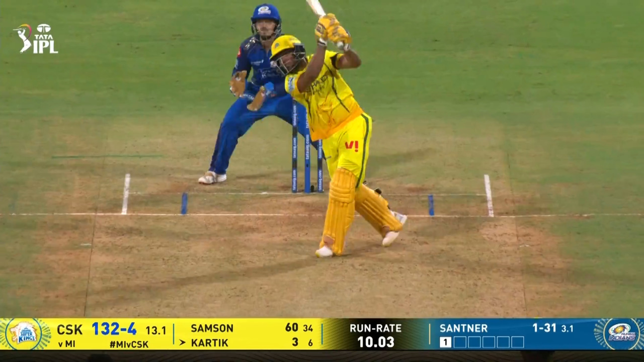 IPL 2026 M33: MI vs CSK - Kartik Sharma Six