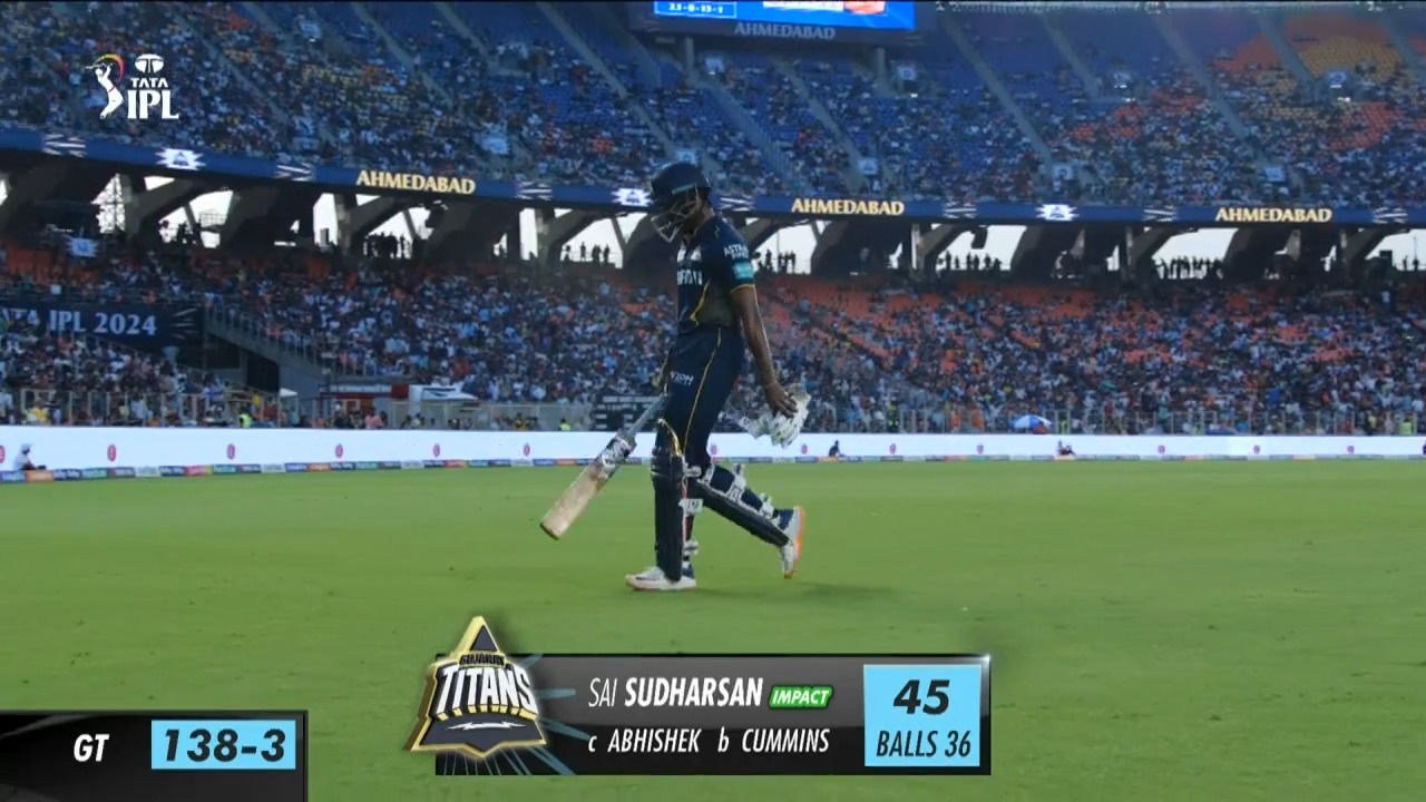 M12: GT vs SRH – Sai Sudharsan Wicket background