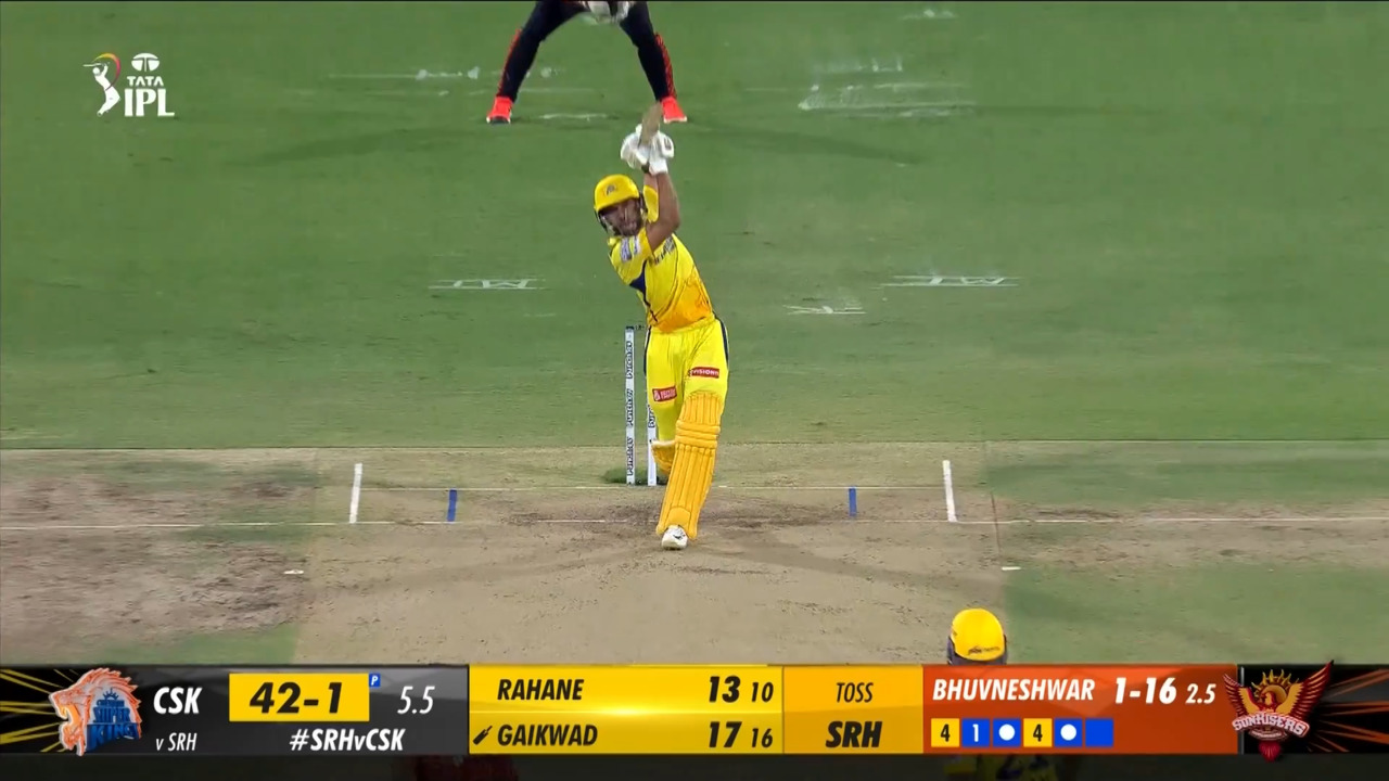 M18: SRH vs CSK – Ruturaj Gaikwad Six
