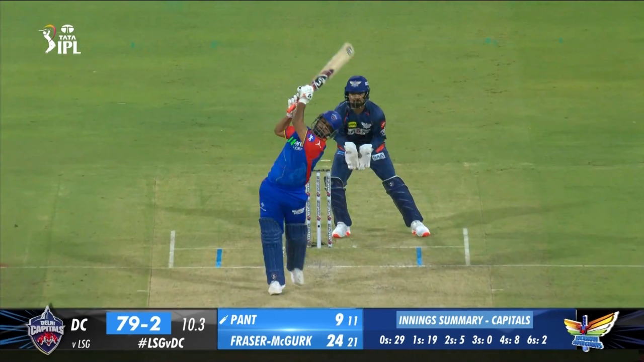 M26: LSG vs DC – Rishabh Pant Six background