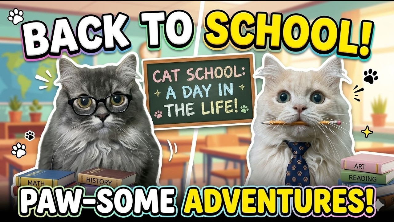 What If Cats Went to School? ๐น Back to School Cat Story