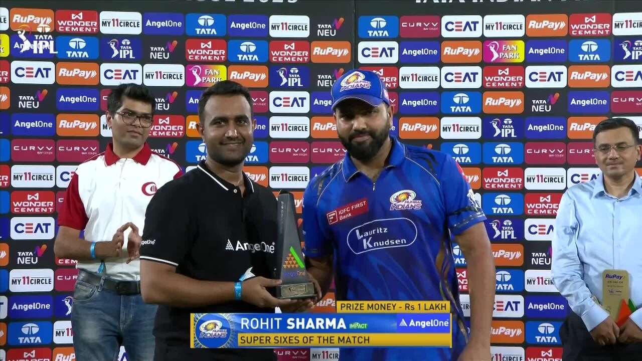 IPL 2025 M41: SRH vs MI - Angel One Super Sixes of the Match - Rohit Sharma