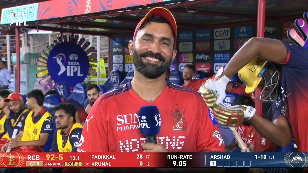 IPL 2026 M42: GT vs RCB - Dinesh Karthik Interview