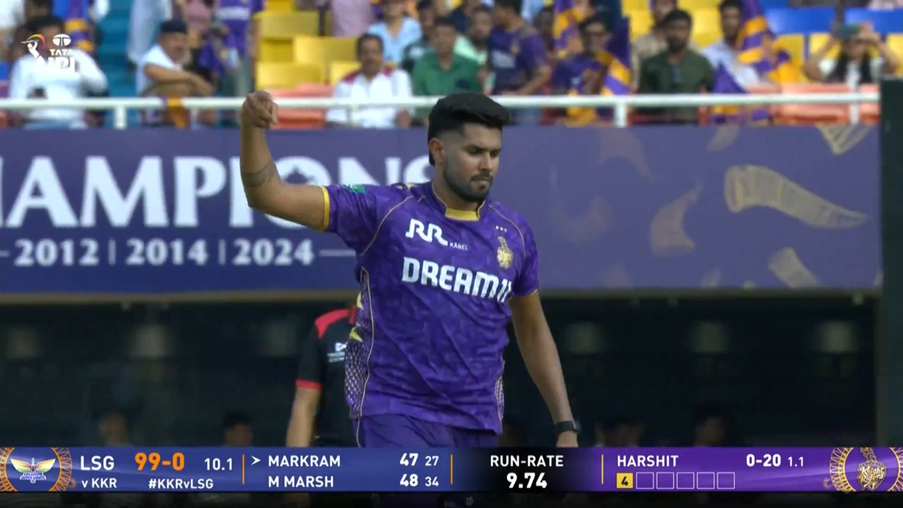 IPL 2025 M19: KKR vs LSG - Fall of Wickets background