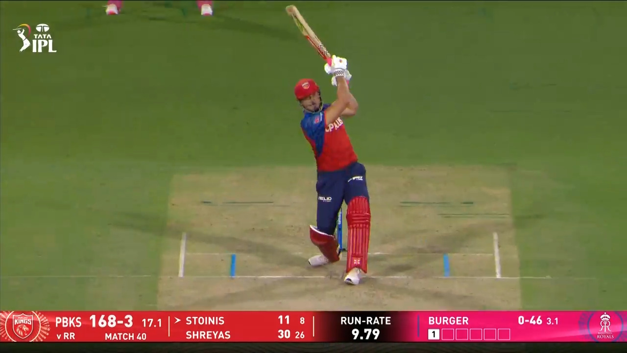 IPL 2026 M40: PBKS vs RR - Marcus Stoinis Six