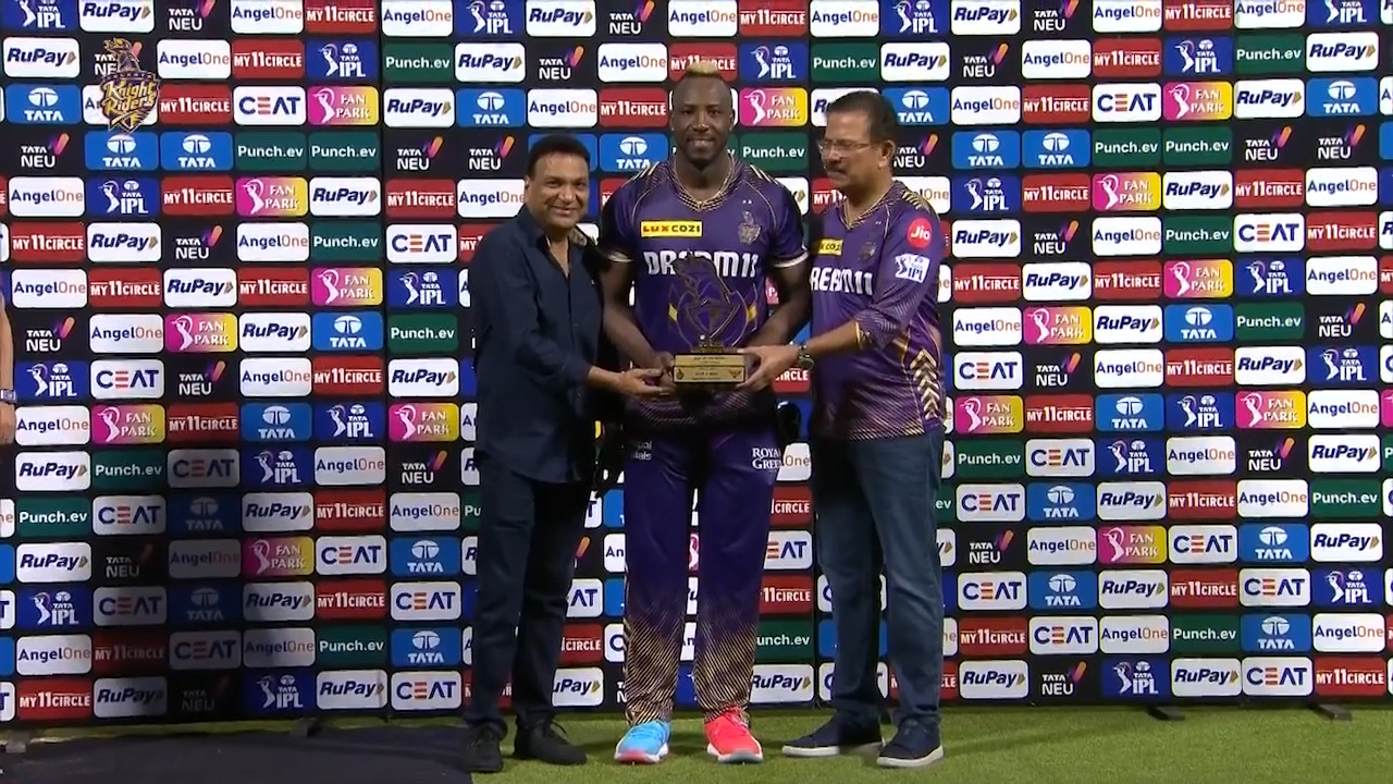 M03: KKR vs SRH – Player of the Match – Andre Russell