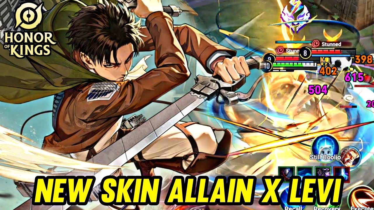 HOK : NEW SKIN ALLAIN X LEVI GAMEPLAY - HONOR OF KINGS