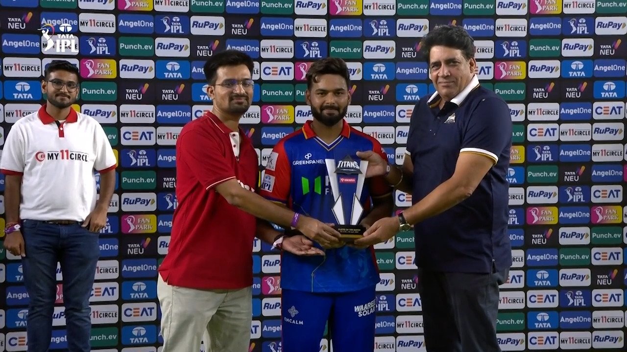 M32: GT vs DC – Player of the Match – Rishabh Pant