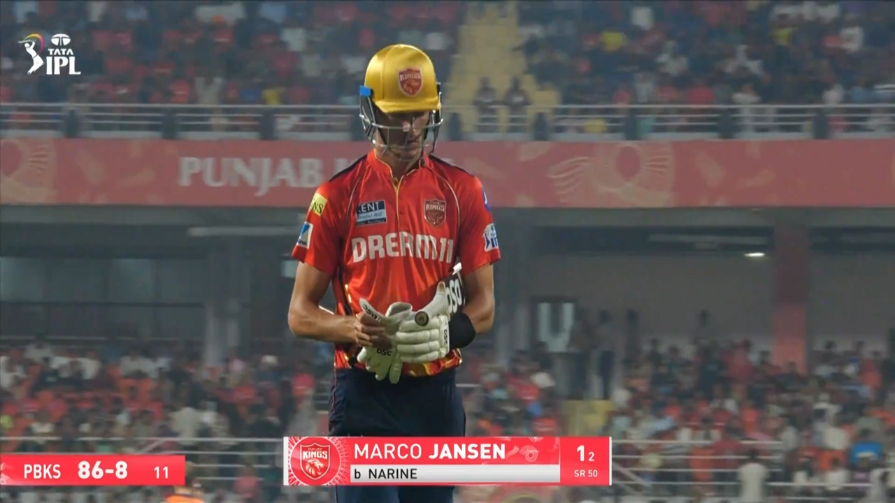 IPL 2025 M31: PBKS vs KKR - Marco Jansen Wicket