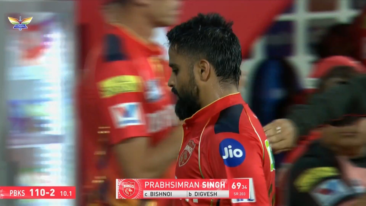 IPL 2025 M13: LSG vs PBKS - Prabhsimran Singh Wicket