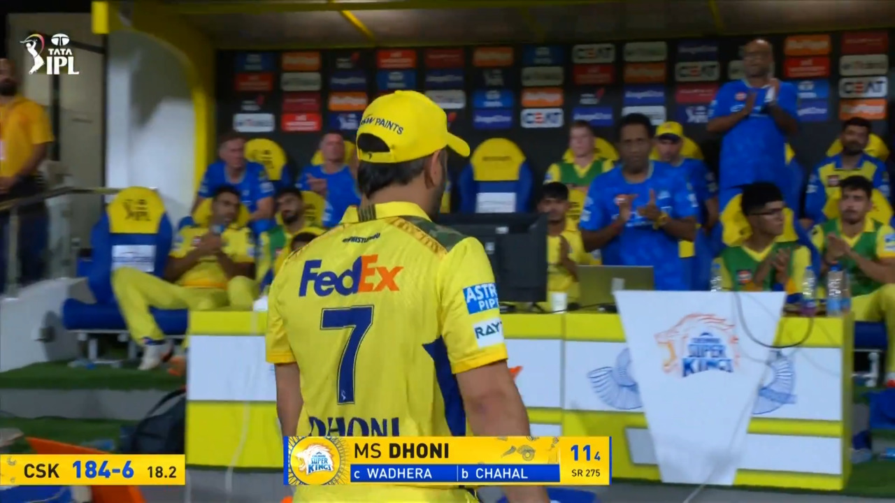IPL 2025 M49: CSK vs PBKS - MS Dhoni Wicket