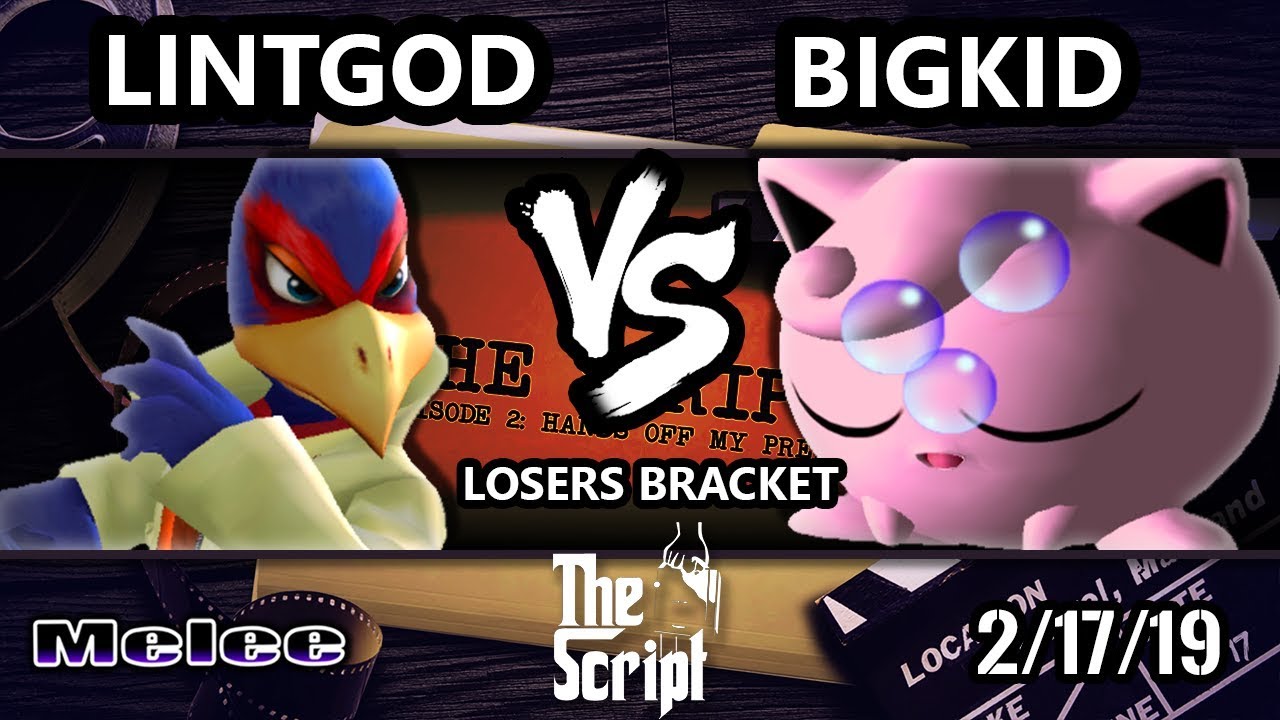 The Script 2 SSBM - lintgod (Falco) Vs. BIGKID (Jigglypuff) - Smash Melee Losers Bracket