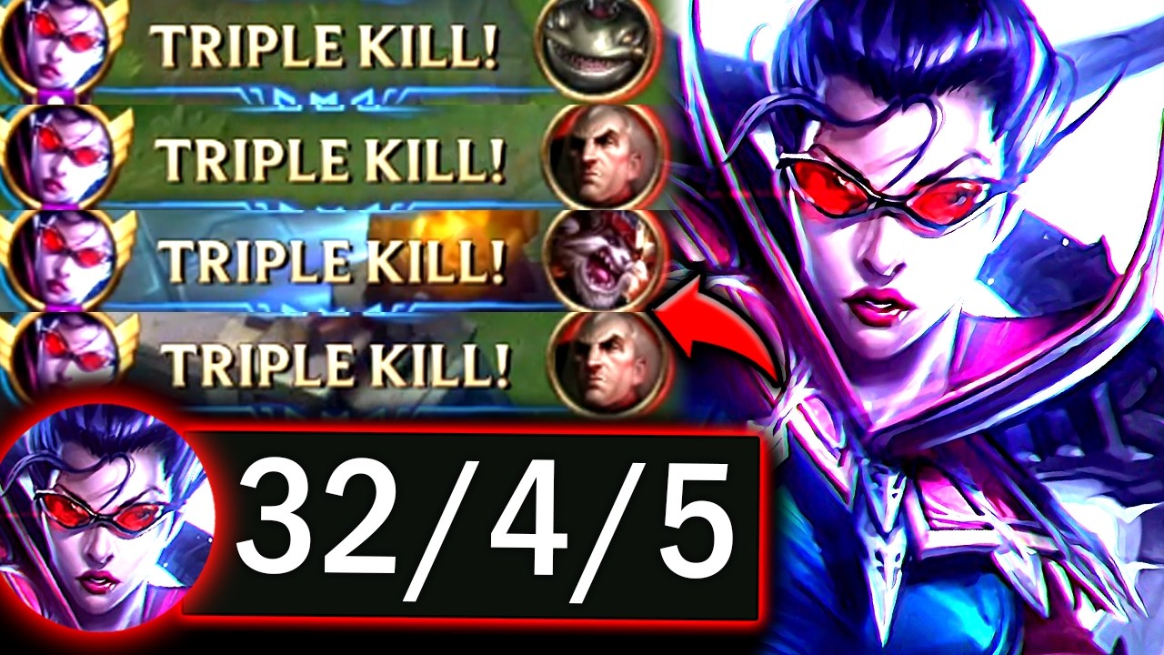 VAYNE TOP BUT I 1V5 AND DROP 32+ KILLS (AND 4X TRIPLE KILLS) - 2026 Vayne TOP Gameplay Guide