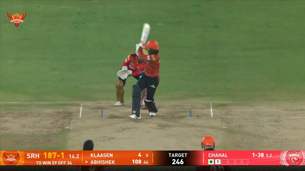 IPL 2025 M27: SRH vs PBKS - Abhishek Sharma Six