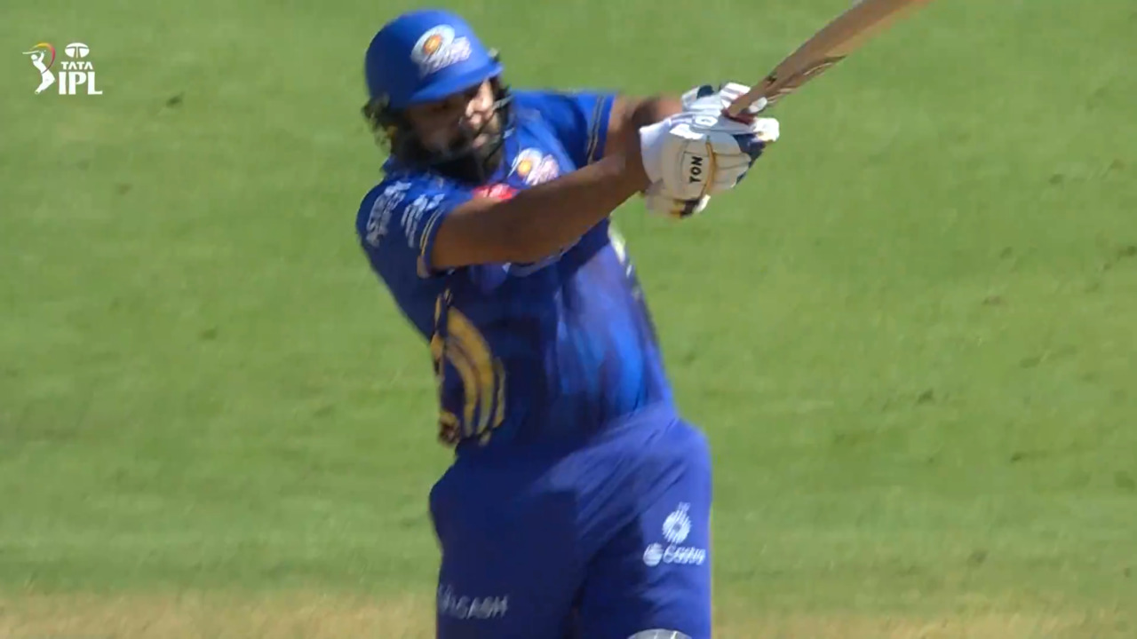 IPL 2025 M45: MI vs LSG - Rohit Sharma Six